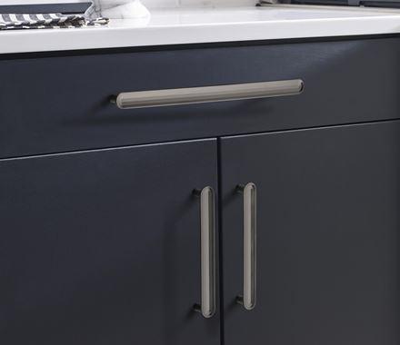 Amerock Cabinet Pull Gunmetal 5-1/16 inch (128 mm) Center to Center Concentric 1 Pack Drawer Pull Drawer Handle Cabinet Hardware