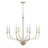 Capital Lighting 444881BS Breigh 8 Light Chandelier Brushed Champagne