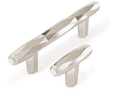 Amerock Cabinet Pull Polished Nickel 5-1/16 inch (128 mm) Center to Center St. Vincent 1 Pack Drawer Pull Drawer Handle Cabinet Hardware