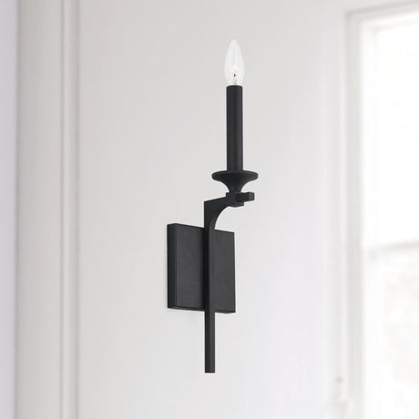 Capital Lighting 637311BI Clint 1 Light Sconce Black Iron