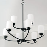 Capital Lighting 415291MB-338 Dixon 9 Light Chandelier Matte Black