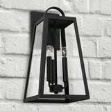 Capital Lighting 943732BK Leighton 3 Light Outdoor Wall Lantern Black