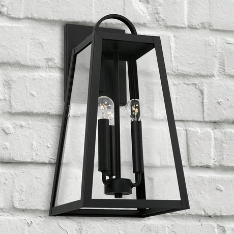 Capital Lighting 943732BK Leighton 3 Light Outdoor Wall Lantern Black