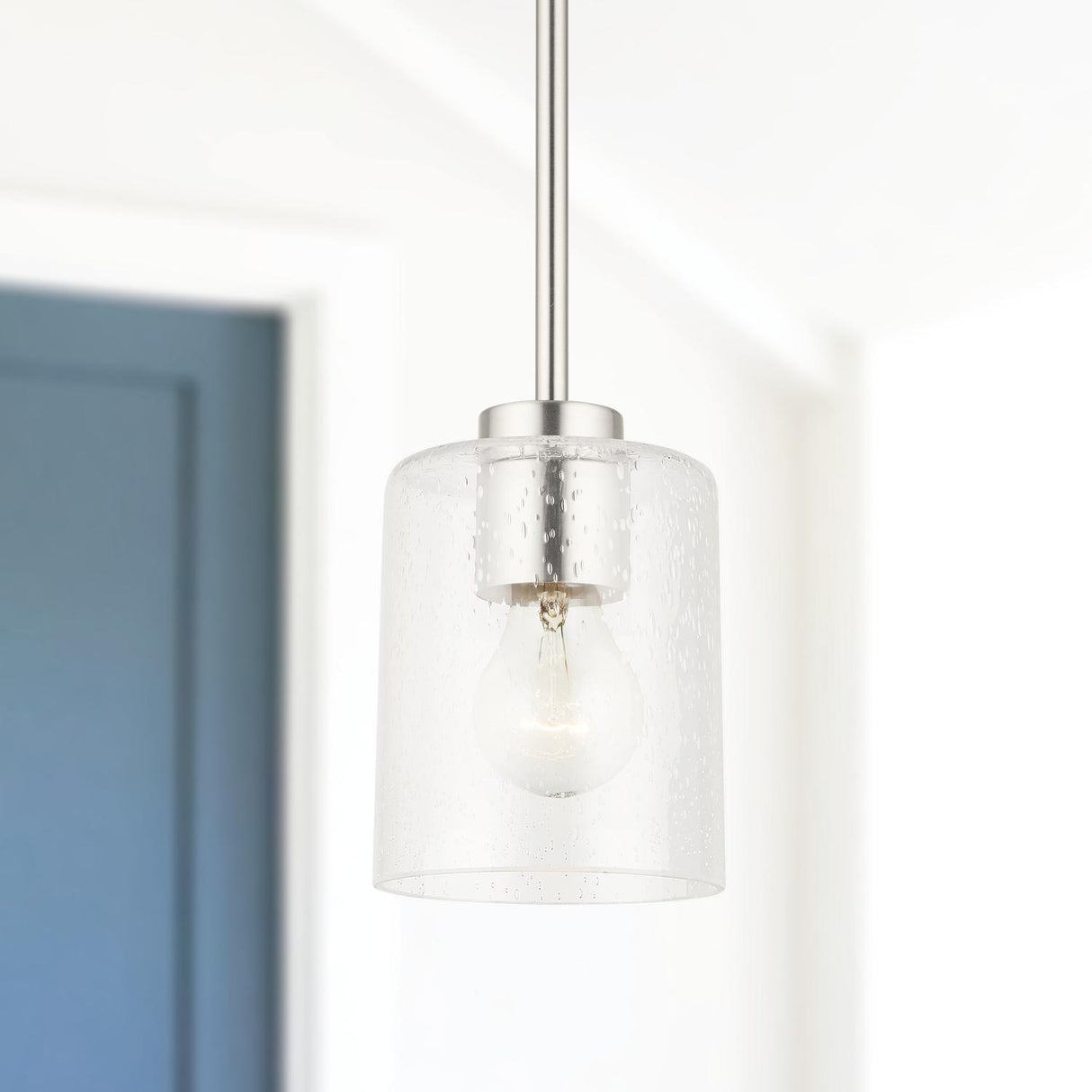 Capital Lighting 328511BN-449 Greyson 1 Light Pendant Brushed Nickel