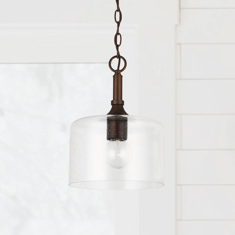 Capital Lighting 339311BZ Carter 1 Light Pendant Bronze