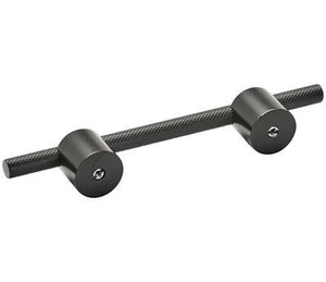Amerock Cabinet Pull Matte Black 3-3/4 inch (96 mm) Center to Center Transcendent 1 Pack Drawer Pull Drawer Handle Cabinet Hardware