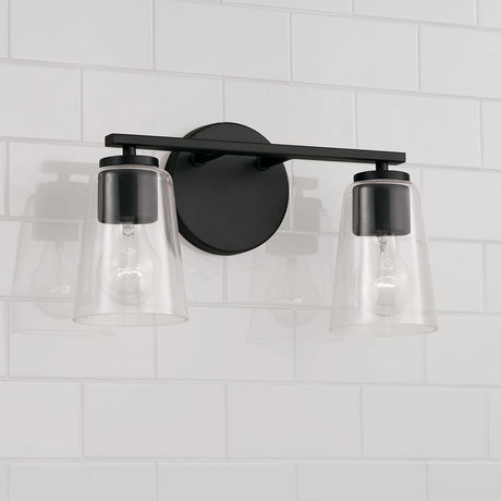 Capital Lighting 148621MB-537 Portman 2 Light Vanity Matte Black