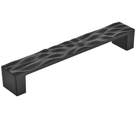 Amerock Cabinet Pull Matte Black 6-5/16 inch (160 mm) Center to Center Calathea 1 Pack Drawer Pull Drawer Handle Cabinet Hardware