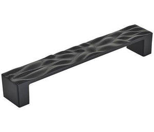 Amerock Cabinet Pull Matte Black 6-5/16 inch (160 mm) Center to Center Calathea 1 Pack Drawer Pull Drawer Handle Cabinet Hardware