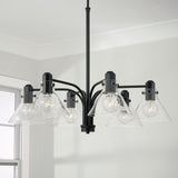 Capital Lighting 445861MB-528 Greer 6 Light Chandelier Matte Black