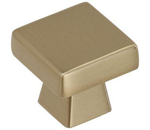 Amerock Cabinet Knob Golden Champagne 1-3/16 inch (30 mm) Length Blackrock 1 Pack Drawer Knob Cabinet Hardware