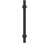 Amerock Cabinet Pull Matte Black 5-1/16 inch (128 mm) Center-to-Center Radius 1 Pack Drawer Pull Cabinet Handle Cabinet Hardware