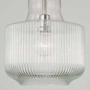 Capital Lighting 345111PN Nyla 1 Light Pendant Polished Nickel