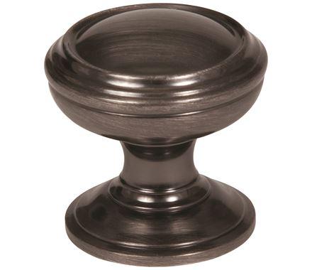 Amerock Cabinet Knob Gunmetal 1-1/4 inch (32 mm) Diameter Revitalize 1 Pack Drawer Knob Cabinet Hardware