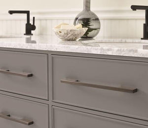 Amerock Cabinet Pull Black Brushed Nickel 6-5/16 inch (160 mm) Center to Center Separa 1 Pack Drawer Pull Drawer Handle Cabinet Hardware