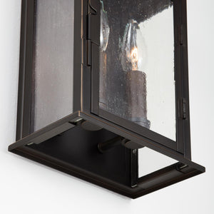 Capital Lighting 936821OZ Bolton 2 Light Outdoor Wall Lantern Oiled Bronze