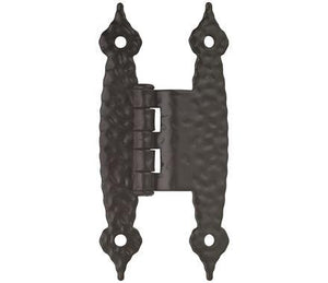 Amerock Cabinet Hinge 3/8 inch (10 mm) Offset Hinge Colonial Black 2 Pack Non Self-Closing Hinge H-Type Hinge Cabinet Door Hinge