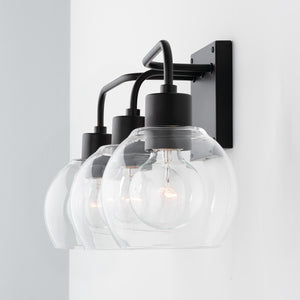 Capital Lighting 120031MB-426 Tanner 3 Light Vanity Matte Black
