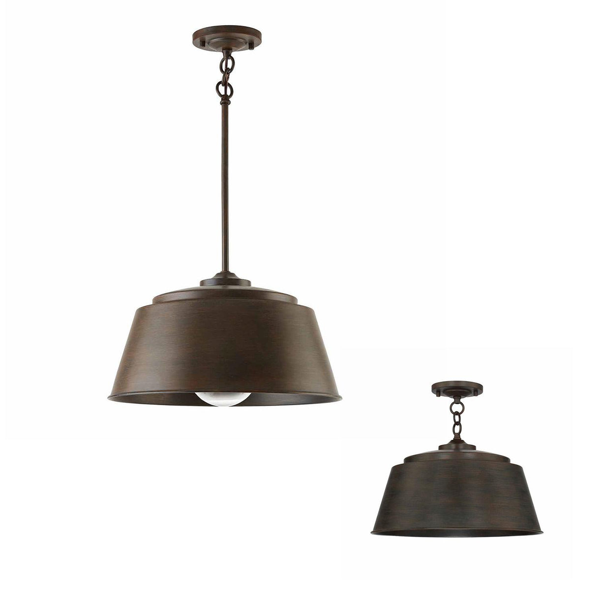 Capital Lighting 229111NG Tybee 1 Light Pendant Nordic Grey