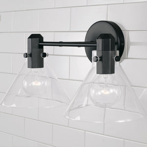 Capital Lighting 145821MB-528 Greer 2 Light Vanity Matte Black
