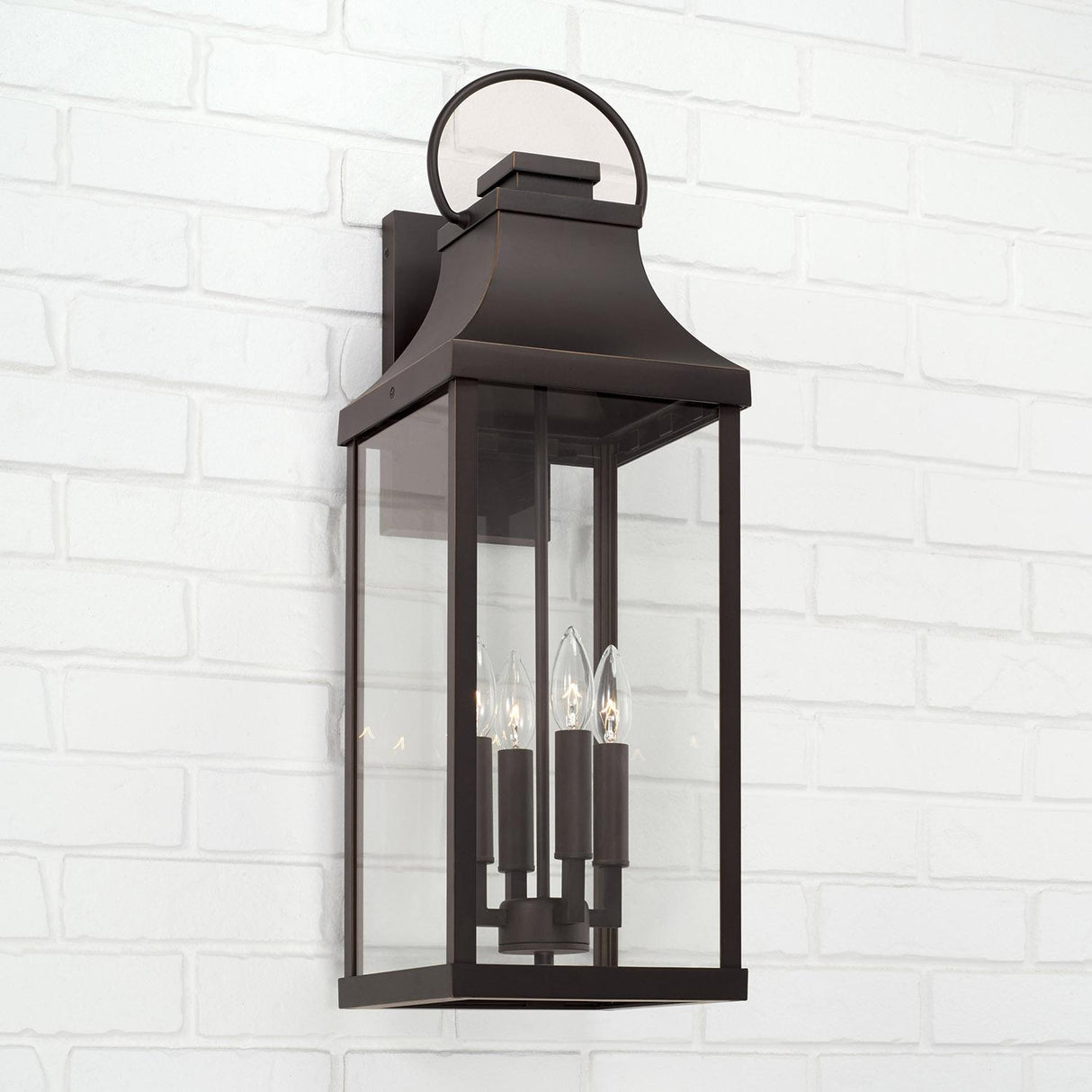 Capital Lighting 946441OZ Bradford 4 Light Outdoor Wall Lantern Oiled Bronze