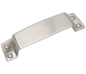 Amerock Cabinet Cup Pull Satin Nickel 3-1/2 inch (89 mm) Center to Center Highland Ridge 1 Pack Drawer Pull Drawer Handle Cabinet Hardware