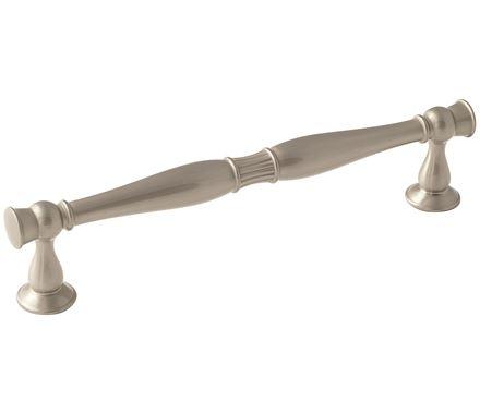 Amerock Cabinet Pull Satin Nickel 6-5/16 inch (160 mm) Center to Center Crawford 1 Pack Drawer Pull Drawer Handle Cabinet Hardware