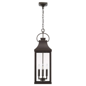 Capital Lighting 946442OZ Bradford 4 Light Outdoor Hanging Lantern Oiled Bronze