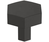 Amerock Cabinet Knob Matte Black 1-1/4 inch (32 mm) Diameter Caliber 1 Pack Drawer Knob Cabinet Hardware