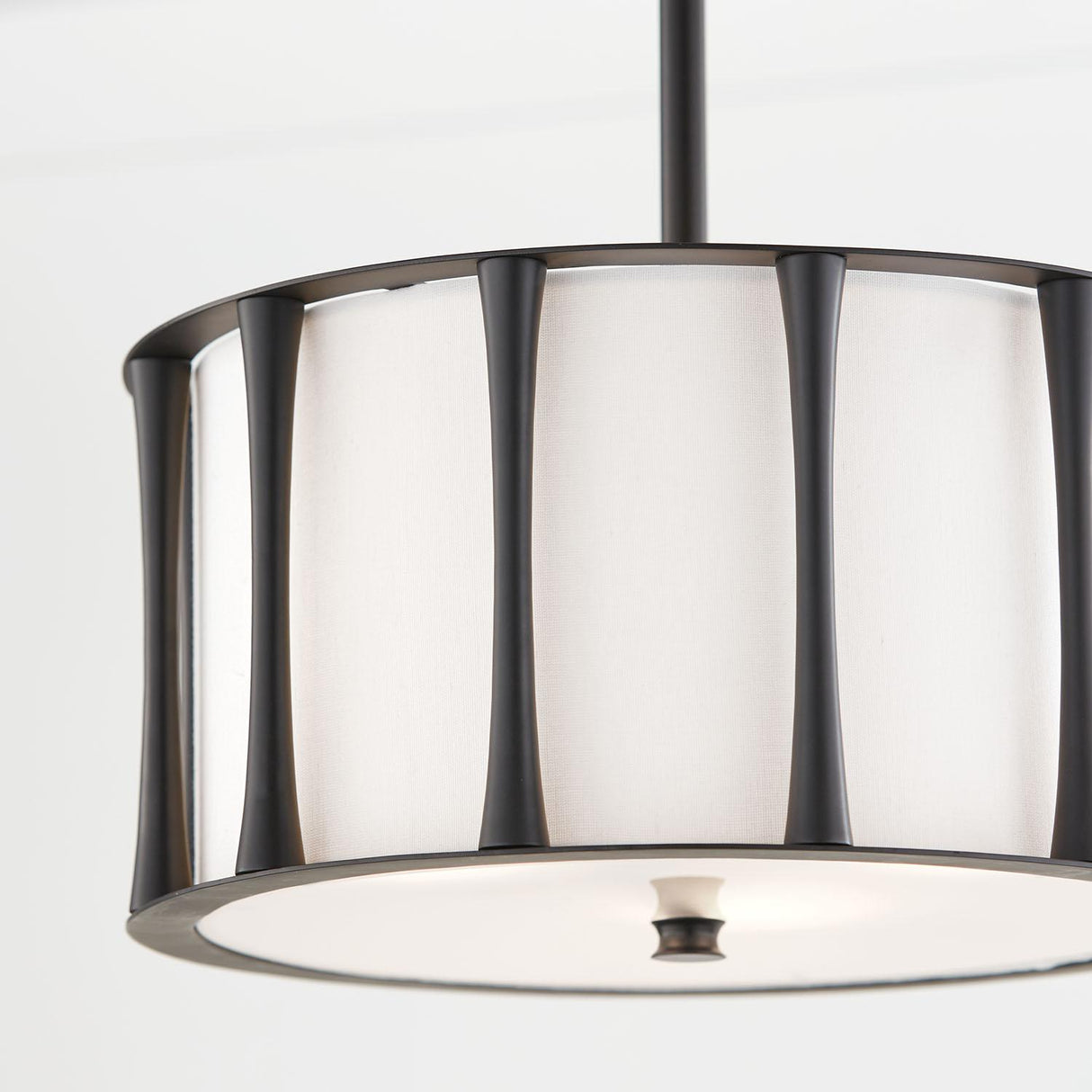 Capital Lighting 244631MB Bodie 3 Light Dual Mount Semi-Flush/Pendant Matte Black