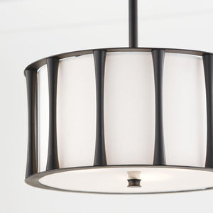 Capital Lighting 244631MB Bodie 3 Light Dual Mount Semi-Flush/Pendant Matte Black