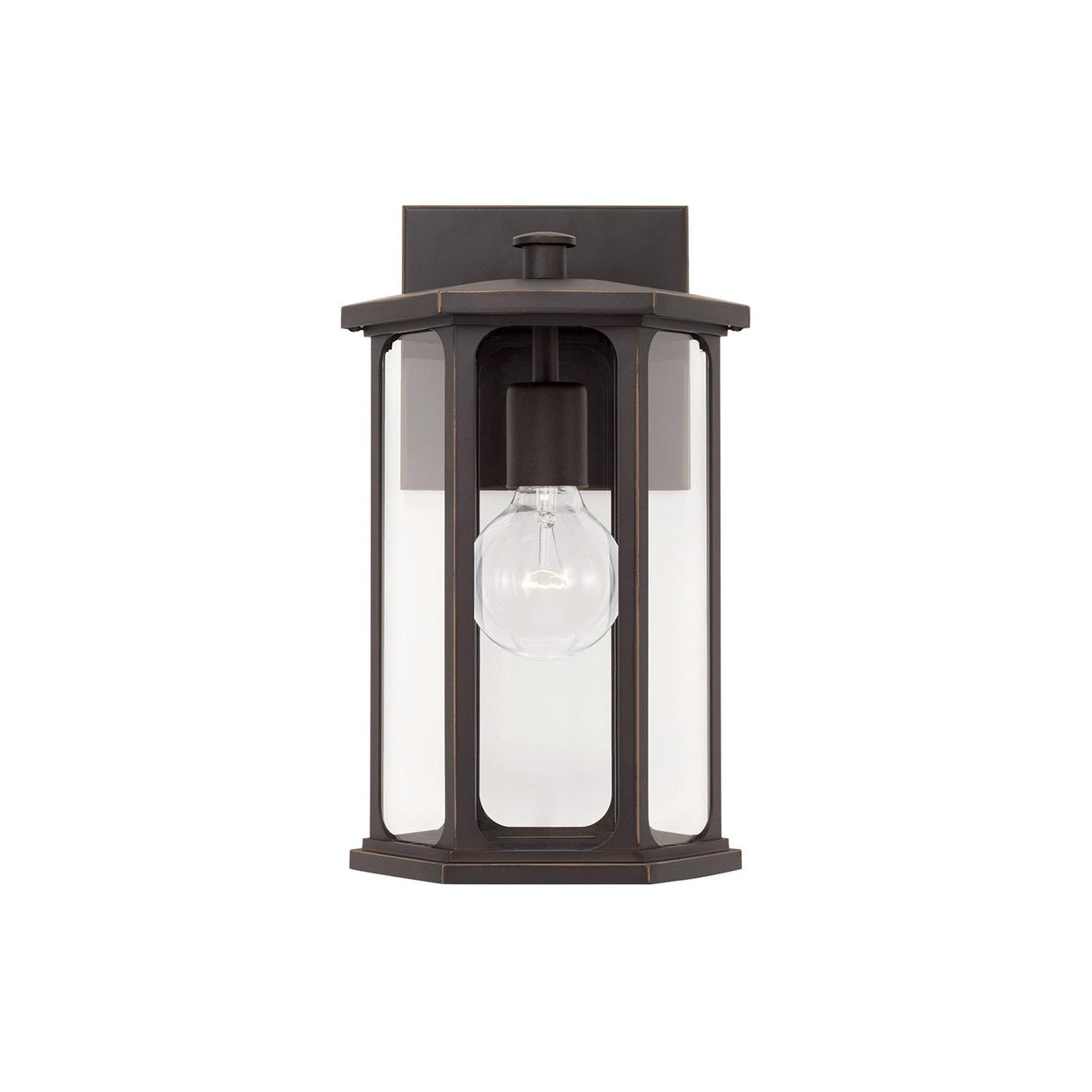 Capital Lighting 946611OZ Walton 1 Light Outdoor Wall Lantern Oiled Bronze