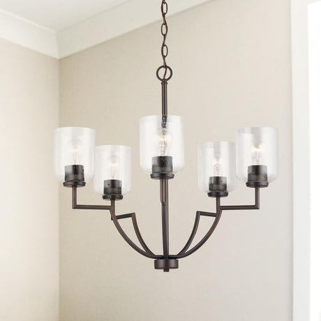 Capital Lighting 439351BZ-500 Carter 5 Light Chandelier Bronze