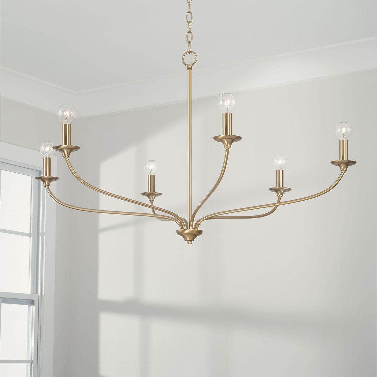 Capital Lighting 449961MA Dolan 6 Light Chandelier Matte Brass