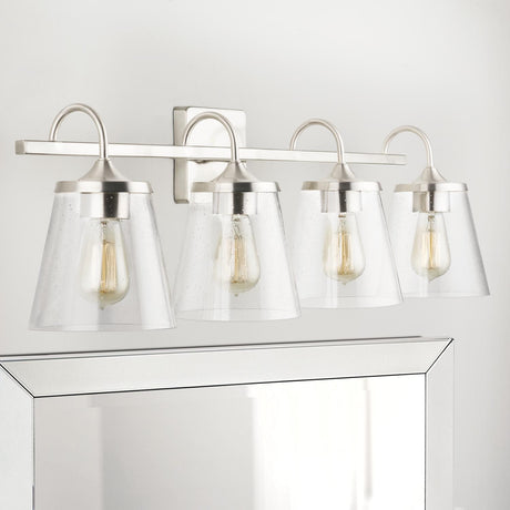 Capital Lighting 139142BN-496 Jayne 4 Light Vanity Brushed Nickel