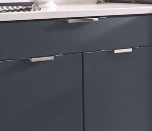 Amerock Cabinet Edge Pull Polished Chrome 4-9/16 inch (116 mm) Center to Center Extent 1 Pack Drawer Pull Drawer Handle Cabinet Hardware