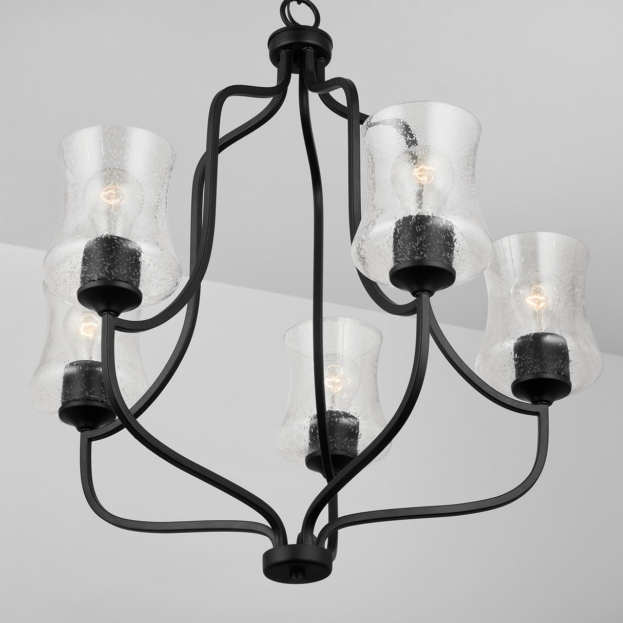 Capital Lighting 439251MB-499 Reeves 5 Light Chandelier Matte Black