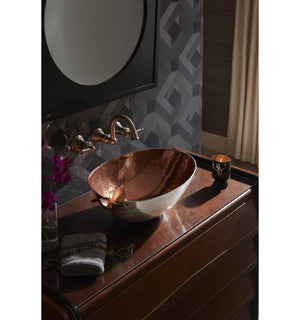 Thompson Traders Ovalo Otomi BRV-1914TT Rose Gold Interior/Nickel Exterior
(Hammered)