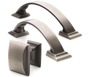 Amerock Cabinet Knob Antique Silver 1-1/4 inch (32 mm) Length Candler 1 Pack Drawer Knob Cabinet Hardware