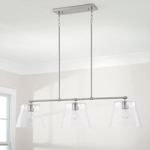 Capital Lighting 846931BN Baker 3 Light Island Brushed Nickel