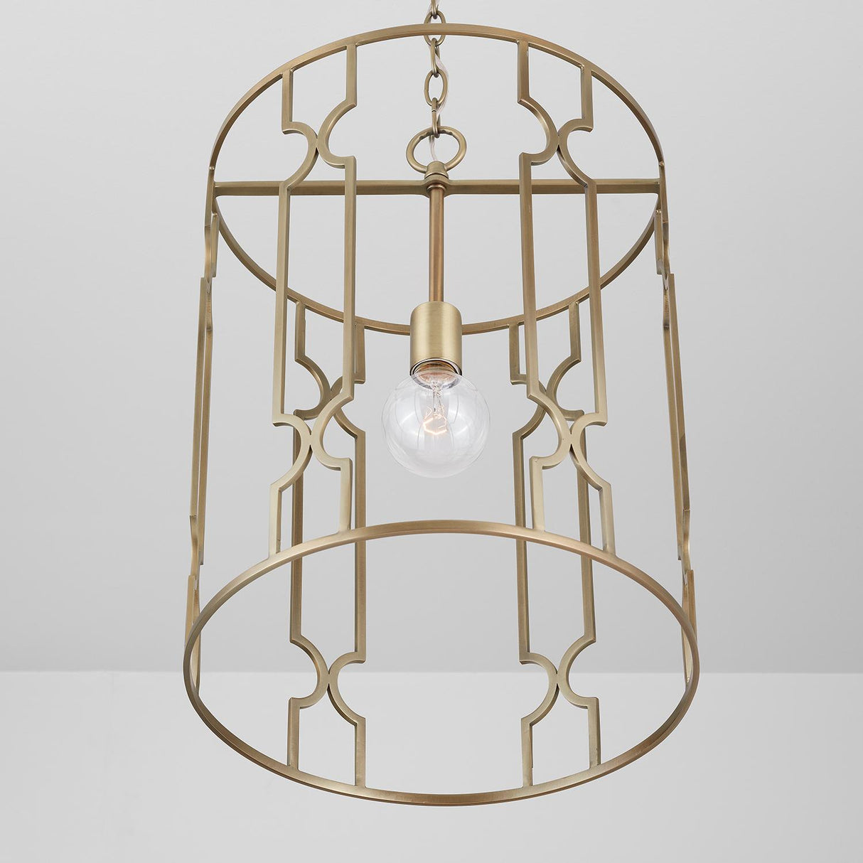 Capital Lighting 338911AD Jordyn 1 Light Pendant Aged Brass