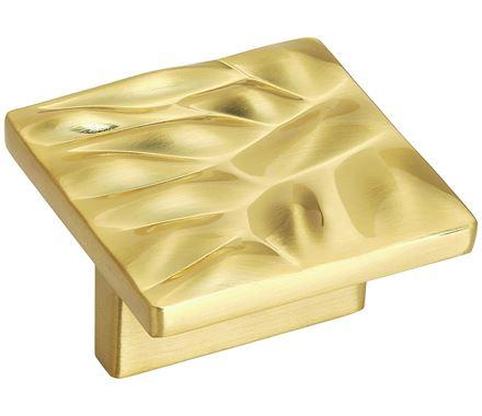 Amerock Cabinet Pull Brushed Gold 1-1/4 inch (32 mm) Center to Center Calathea 1 Pack Drawer Pull Drawer Handle Cabinet Hardware