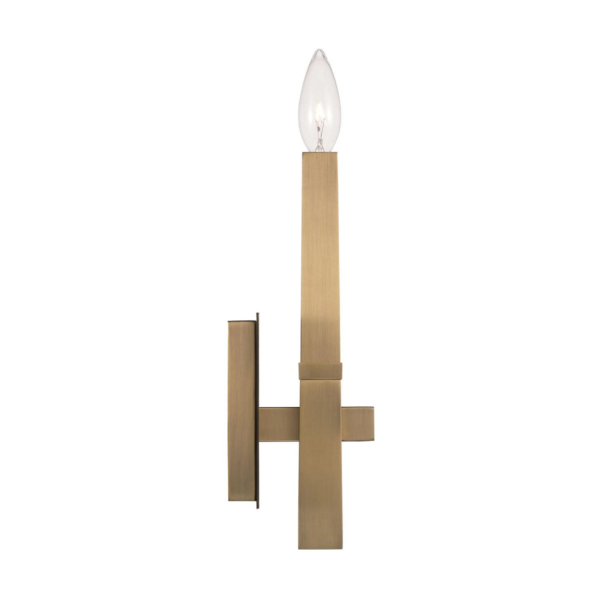 Capital Lighting 649611AD Blake 1 Light Sconce Aged Brass
