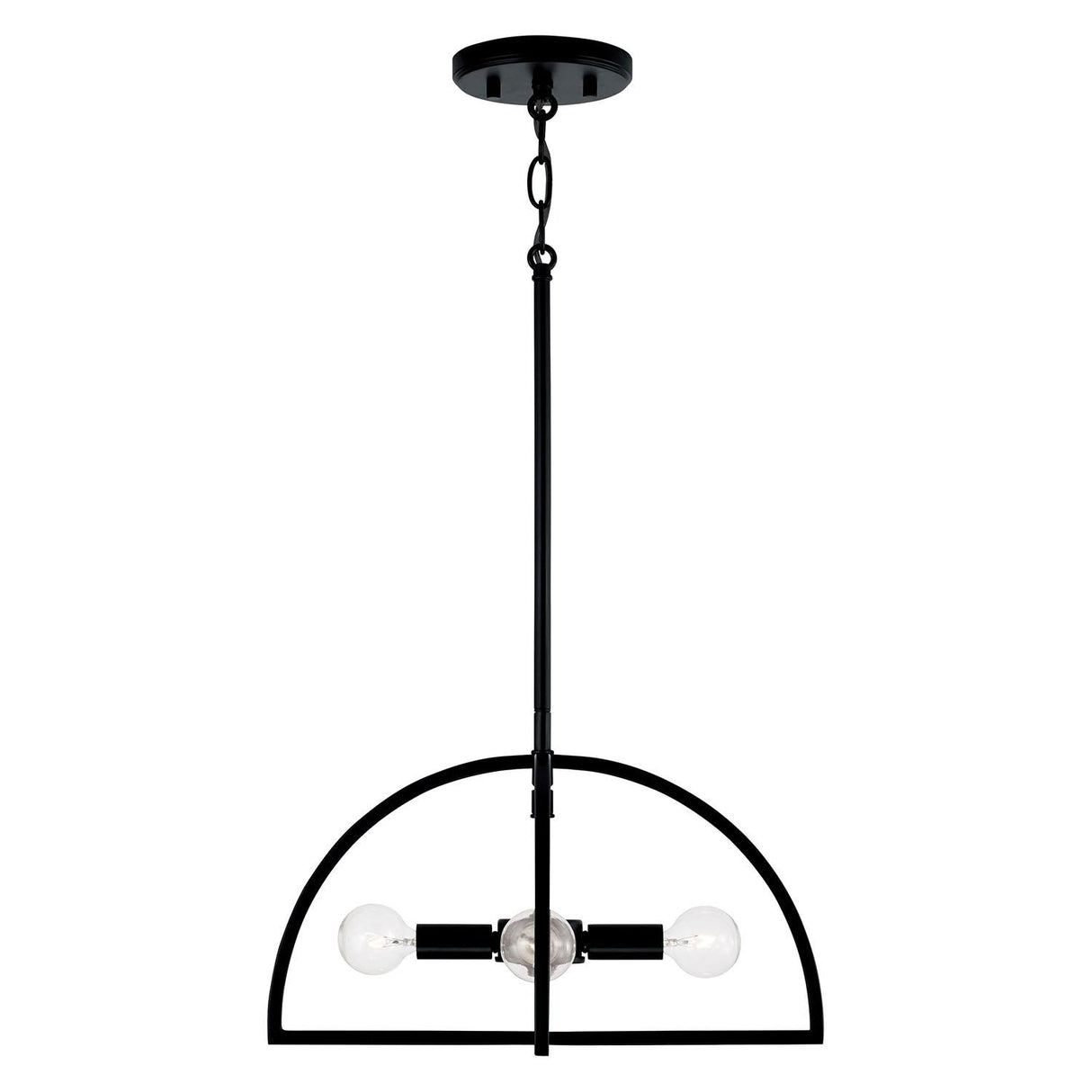 Capital Lighting 248841MB Lawson 4 Light Dual Mount Semi-Flush/Pendant Matte Black