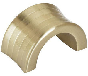 Amerock Cabinet Finger Pull Golden Champagne 1-1/4 inch (32 mm) Center to Center Concentric 1 Pack Drawer Pull Drawer Handle Cabinet Hardware