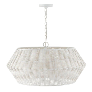 Capital Lighting 347861HH Boca 6 Light Pendant Chalk White