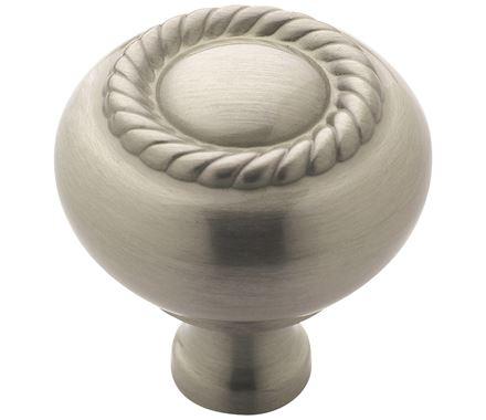 Amerock Cabinet Knob Satin Nickel 1-1/4 inch (32 mm) Diameter Everyday Heritage 1 Pack Drawer Knob Cabinet Hardware