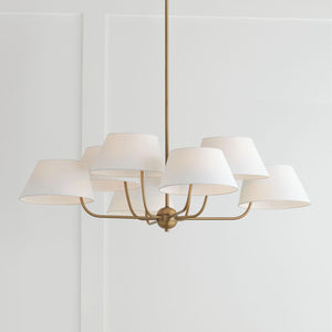 Capital Lighting 450481AD Welsley 8 Light Chandelier Aged Brass
