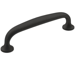 Amerock Cabinet Pull Matte Black 3-3/4 inch (96 mm) Center-to-Center Renown 1 Pack Drawer Pull Cabinet Handle Cabinet Hardware