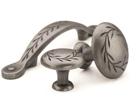 Amerock Cabinet Pull Weathered Nickel 3 inch (76 mm) Center to Center Nature's Splendor 1 Pack Drawer Pull Drawer Handle Cabinet Hardware